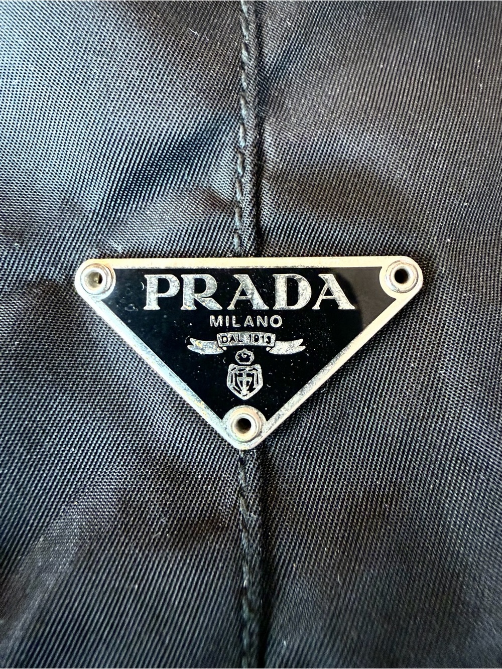Prada⭐️Black Triangle Logo Large shoulder/Laptop work bag! Pockets!⭐️Offers!